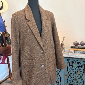 Old Navy Brown Textured Blazer